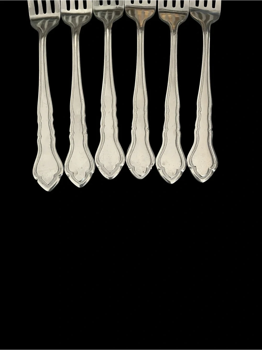 Reed & Barton Carriage Rebacraft Stainless Flatware Vintage 6 Dinner Forks